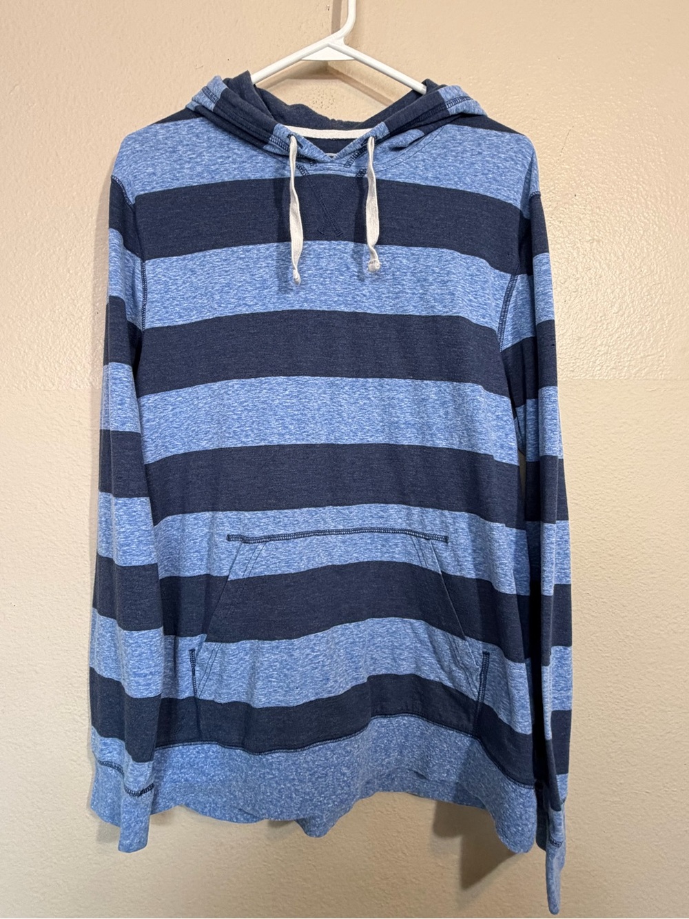 urban pipeline Blue & Navy Striped Hooded Pullover